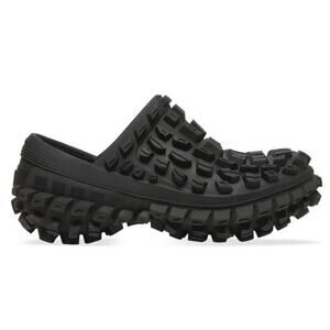 Balenciaga Men's Black Logo Defender Clogs Size 11